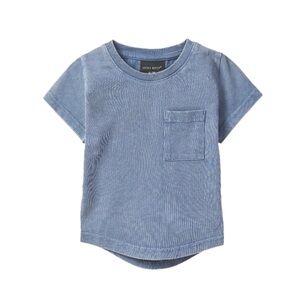 Little Bipsy Denim Blue Short Sleeve Tee